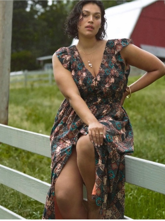 Anthropologie Dresses & Skirts - Maeve Anthropologie Boho Smocked Flutter Sleeve Dress Plus Size 3X NWOT